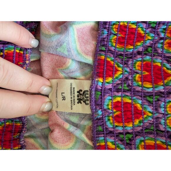 Lucy & Yak Colorful Heart Wide Leg Pants - Picture 7 of 7